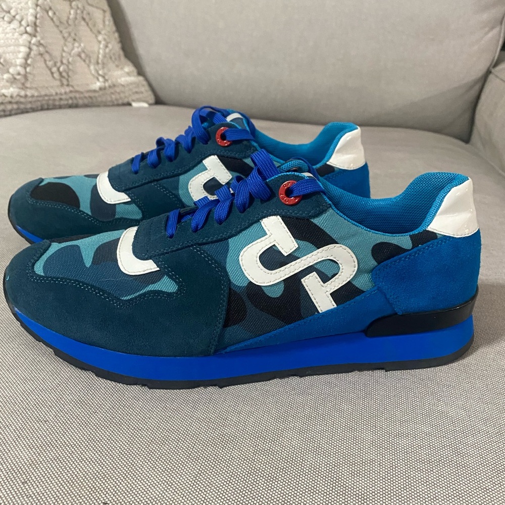 OPP Lace-Up Paint Sneakers - Blue